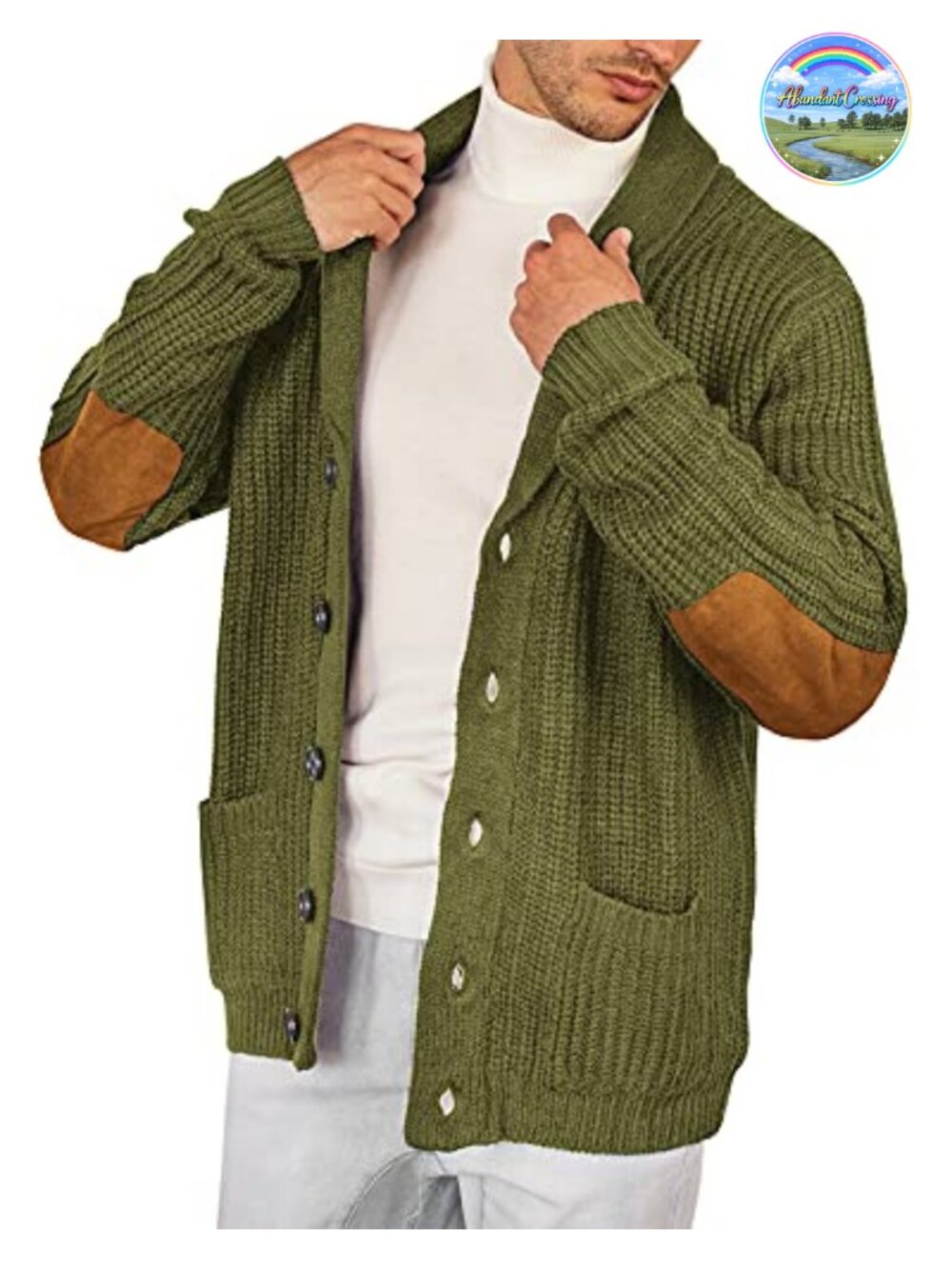 Men's Shawl Collar Cardigan Sweater with Pockets
